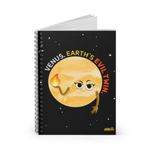 Load image into Gallery viewer, Venus the Evil Twin Spiral Notebook - Ruled Line