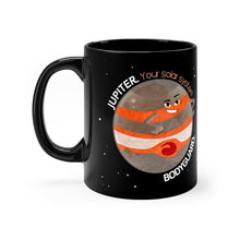 Load image into Gallery viewer, Jupiter the Bodyguard Black Mug