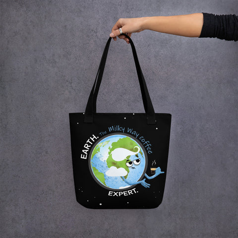 Earth Coffee Expert Tote Bag