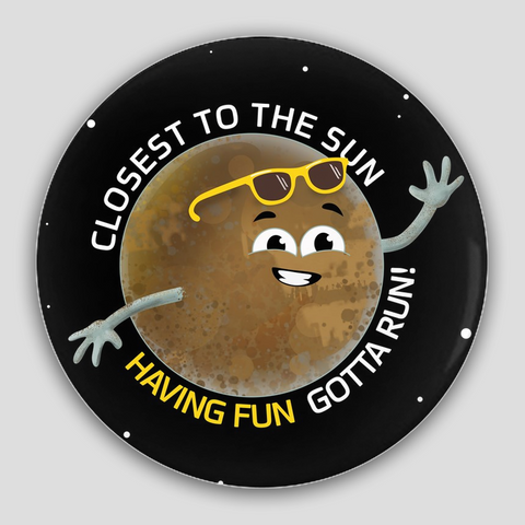 Mercury Having Fun Pin-Back Button