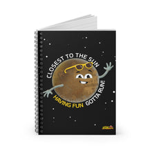 Load image into Gallery viewer, Mercury Having Fun Spiral Notebook - Ruled Line