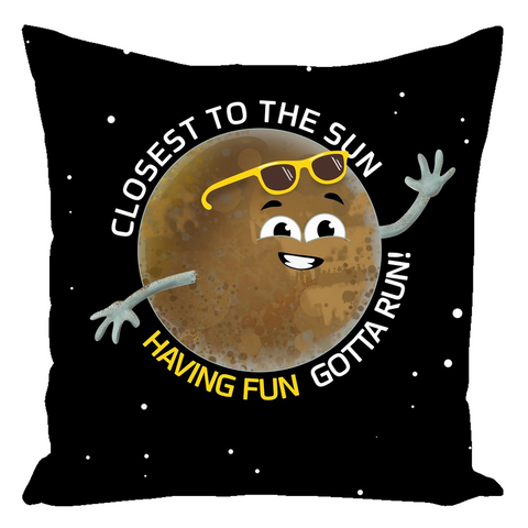 Mercury Having Fun Throw Pillow