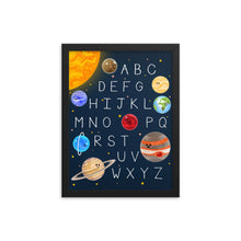 Load image into Gallery viewer, Solar System ABC Framed Poster