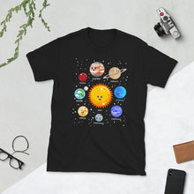 Load image into Gallery viewer, Kawaii Solar System Adult Unisex T-Shirt