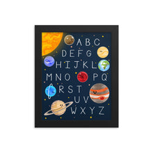 Load image into Gallery viewer, Solar System ABC Framed Poster
