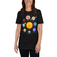 Load image into Gallery viewer, Kawaii Solar System Adult Unisex T-Shirt